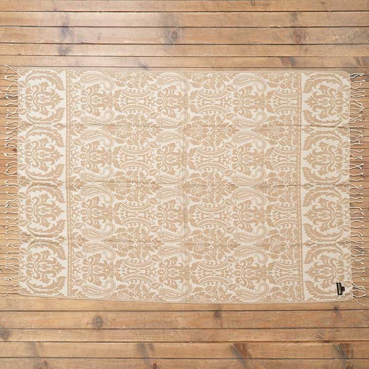 Двустороннее покрывало Патиала, жаккард и варёная шерсть, 130x180 см Pure Wool Jacquard Throw Patiala 130x180 cm