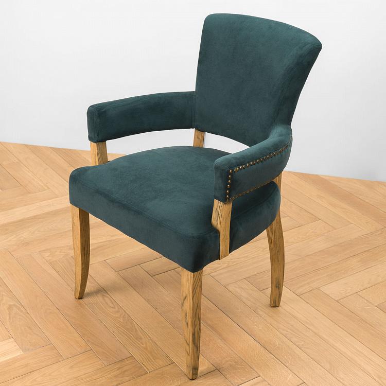 Стул Ньюпорт с подлокотниками, светлые ножки Newport Dining Chair, Oak Brown