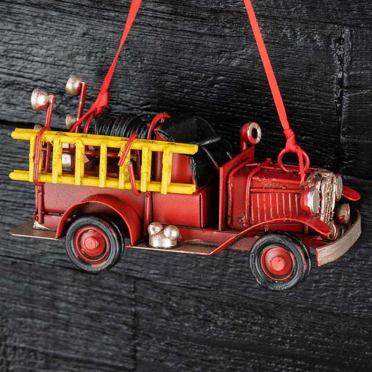 Ёлочная игрушка Пожарная машина Fire Engine 11 cm