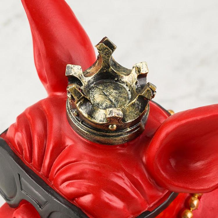 Статуэтка Француз в солнечных очках Frenchie With Sunglasses Red