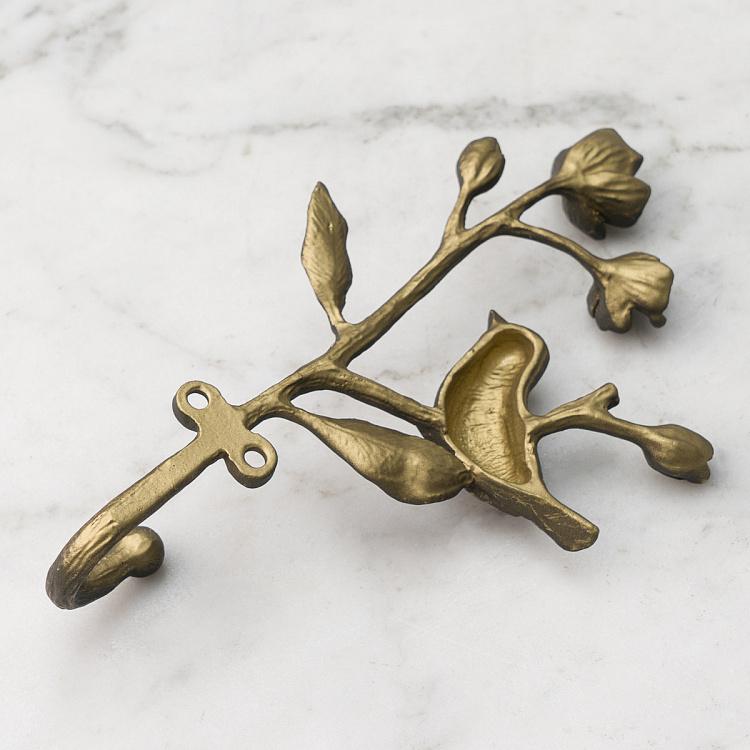 Крючок Птица на ветке Bird On Branch Hook