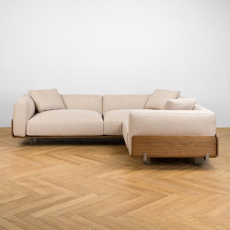 Угловой диван Позитано с полкой за спинкой Positano Group With Shelf