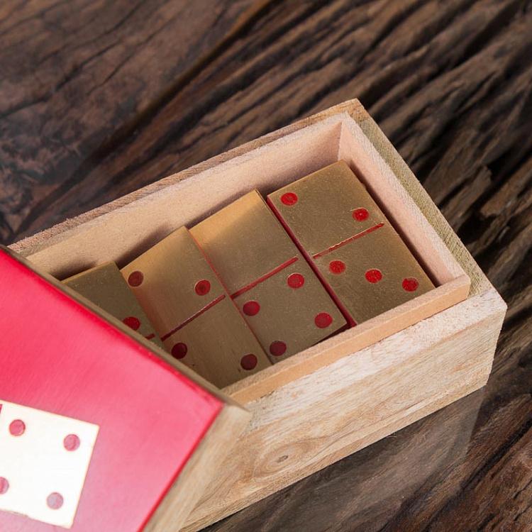 Настольная игра Домино в красной шкатулке Box With Red Dominos