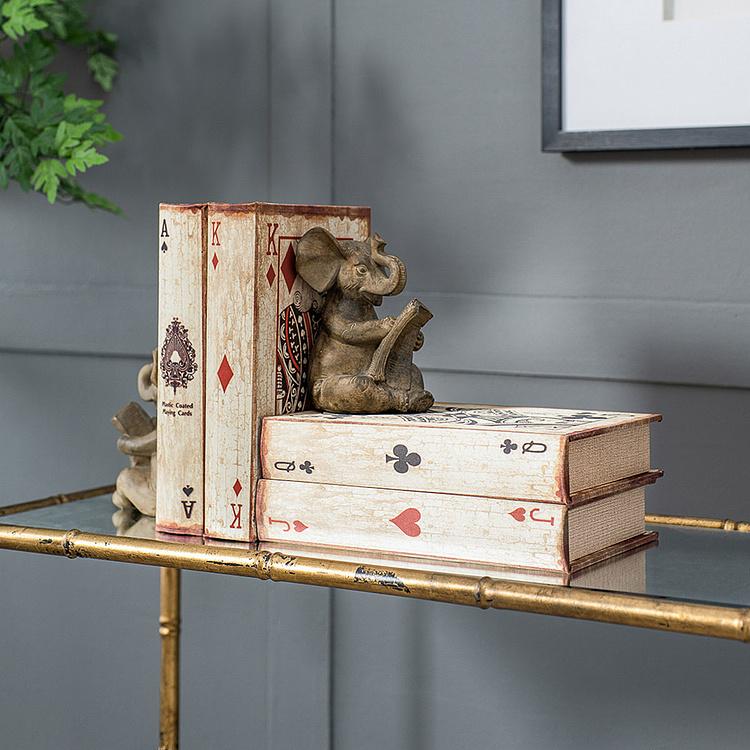 Набор из четырёх шкатулок Игральные карты Set Of 4 Book Boxes Ace Playing Cards