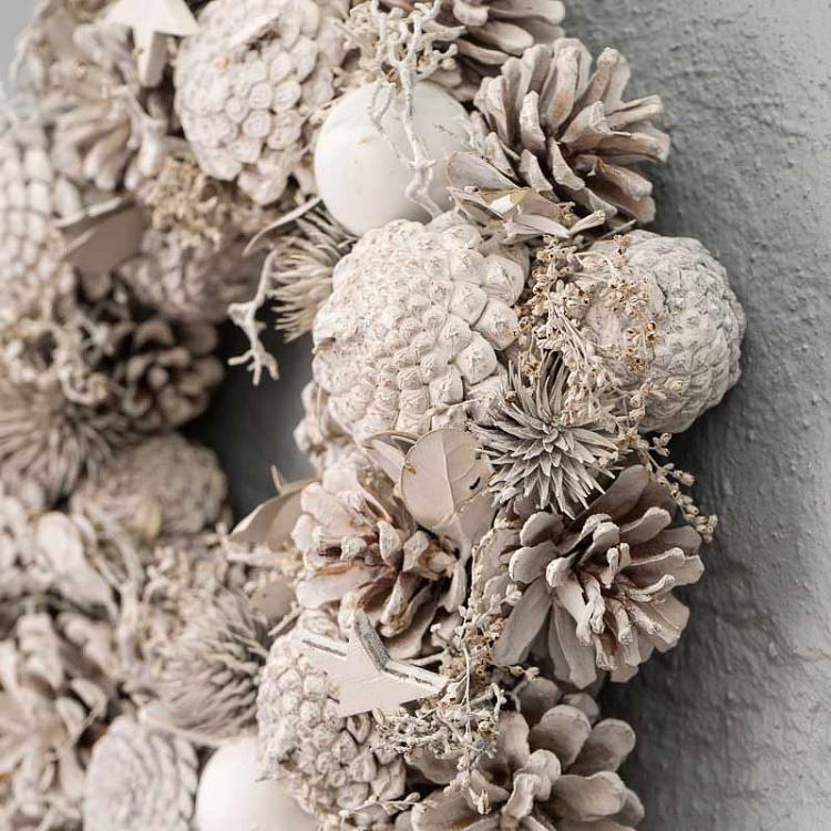 Новогодний венок с шарами и звёздами Balls And Stars Wreath 30 cm