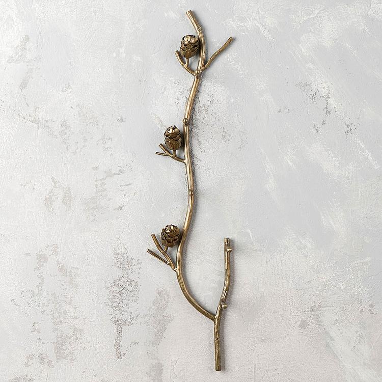 Настенная вешалка с 5 крючками Сосновые шишки Hedonistic Wall Coat Rack 5 Hooks