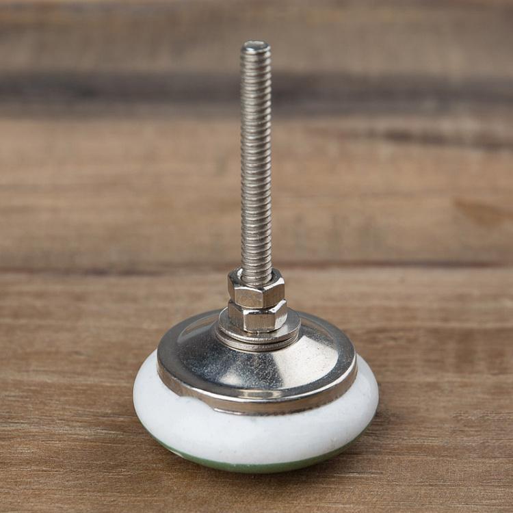 Зелёная мебельная ручка-кнопка Кораблик Boat Green Knob