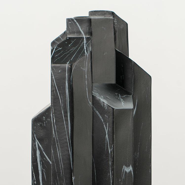 Подсвечник Геометрические блоки Geometric Blocks Tall Candle Holder Silver