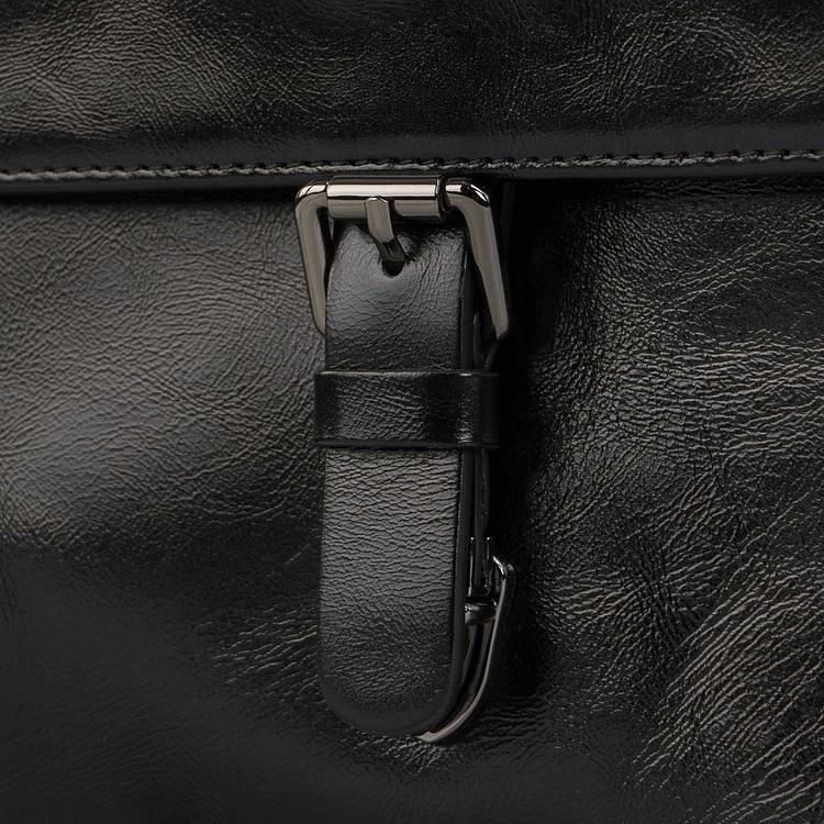 Кожаная мужская сумка-портфель Мессенджер Satchel Messenger Bag