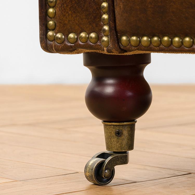 Кресло Сенат, коричневые дубовые ножки Senate 1 Seater, Maroon Brown Oak PF