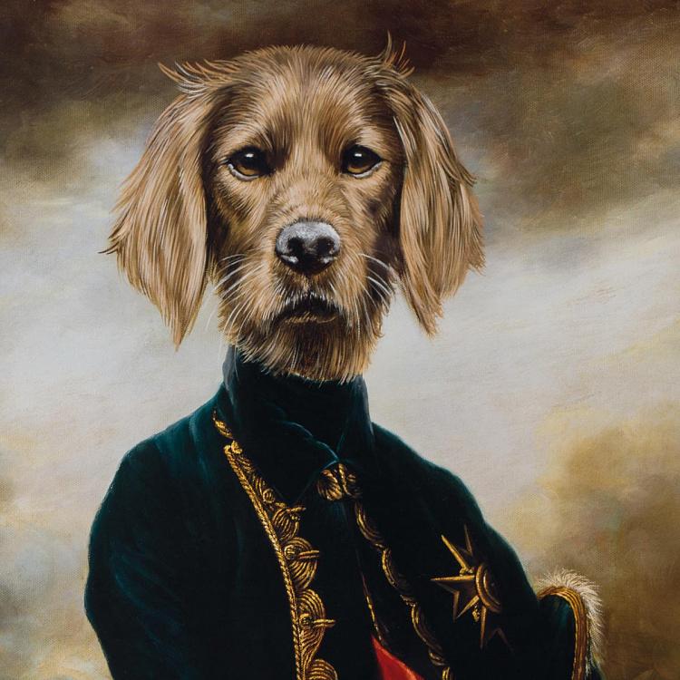 Картина-принт Маркиз АристДогкрат Понселе Marquis Aristdogcrat Poncelet In Frame