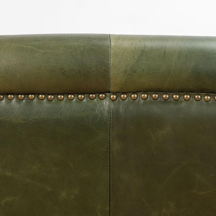 Двухместный кожаный диван Маршал, песочные ножки Marshall 2 Seater, Oak Sandwashed Leather