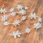 Гирлянда Glitter Snowflake Garland White 157 cm