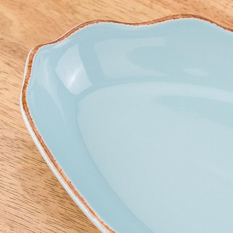 Голубое сервировочное блюдо Рыбка Дори, L Dory Fish Plate Large Blue