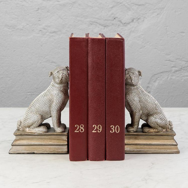 Набор из двух держателей для книг Бульдоги Bookends Bulldogs