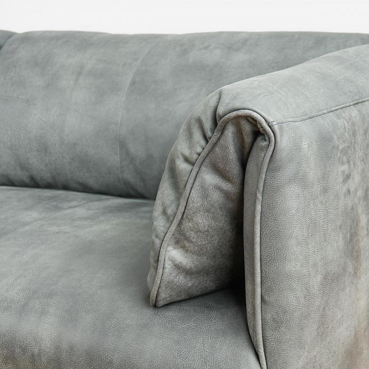 Трёхместный диван Хайвей Highway 3 Seater, Black Matt Metal RM