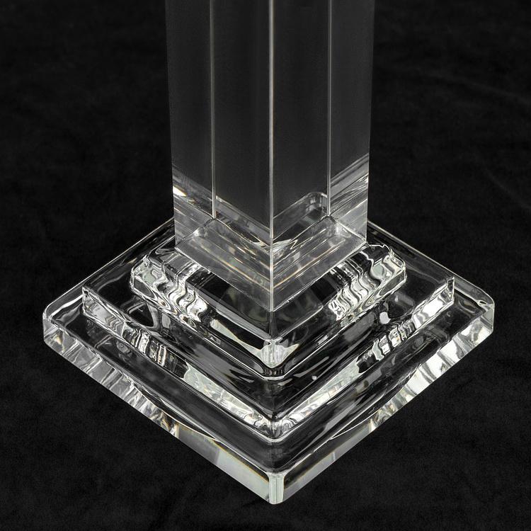 Хрустальный подсвечник Леон  Leon Crystal Pillar Candle Holder