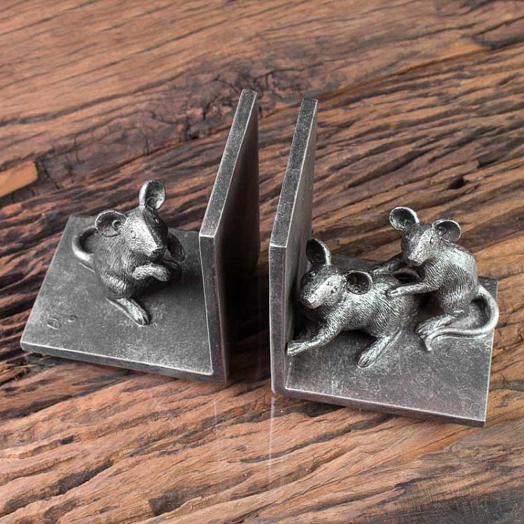 Набор из двух держателей для книг Мышки Bookend Mice
