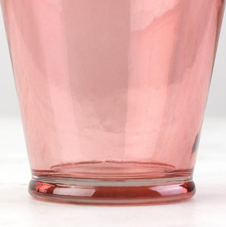 Стакан розового цвета из переработанного стекла Recycled Glass Tumbler Pink