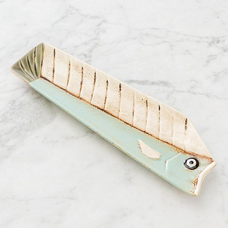 Набор из трёх сервировочных блюд Мультяшные рыбки Set Of 3 Long Fish Dishes Comics