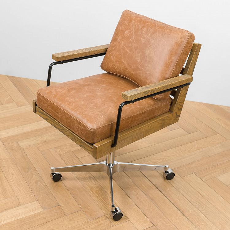Рабочее кресло Архитектор, светлый ясень Architect Office Chair, Ash Ochre Brown