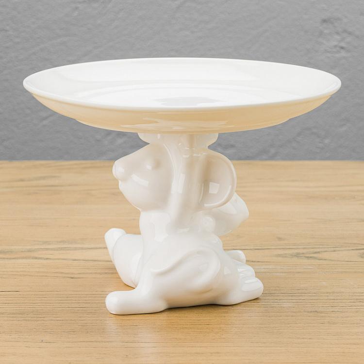 Сервировочная подставка-тортовница Мышки-братишки, M Decorative Plate Mouse Brothers Medium