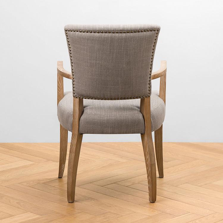 Стул Мами с подлокотниками, песочные ножки Mami Dining Chair With Arms, Oak Sandwashed