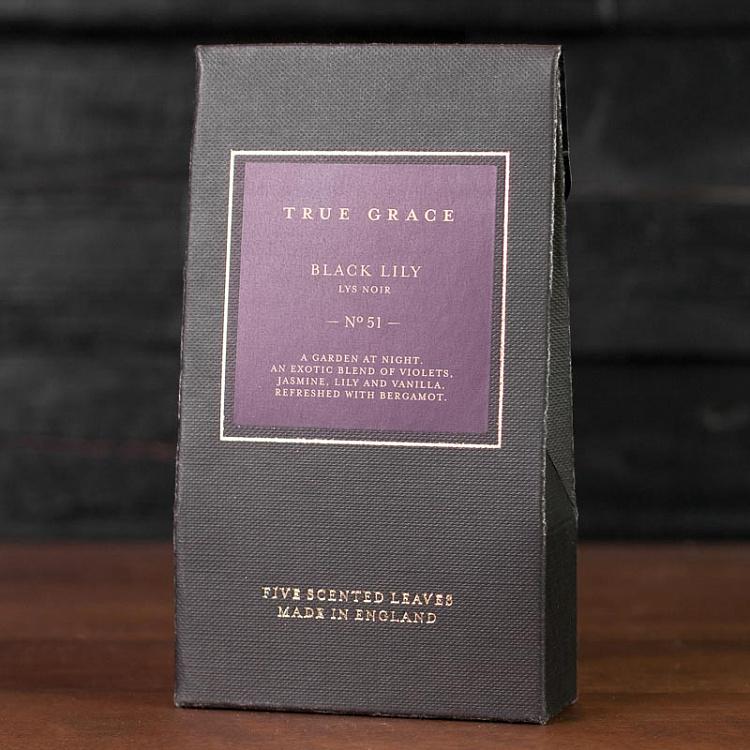 Ароматизатор в авто Чёрная Лилия Scented Leaves Black Lily