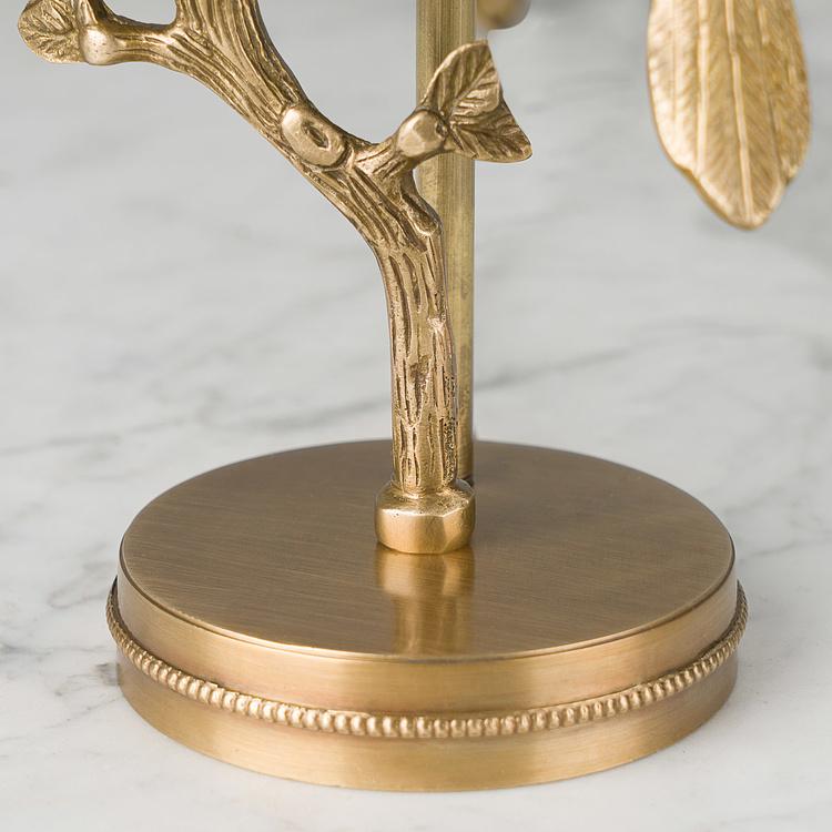 Настольная лампа с серым абажуром Две птицы Table Lamp With Gray Shade Two Birds