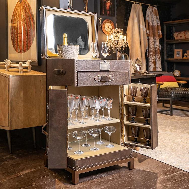 Барный шкаф-сундук Вояж Voyage Chest Sideboard RM