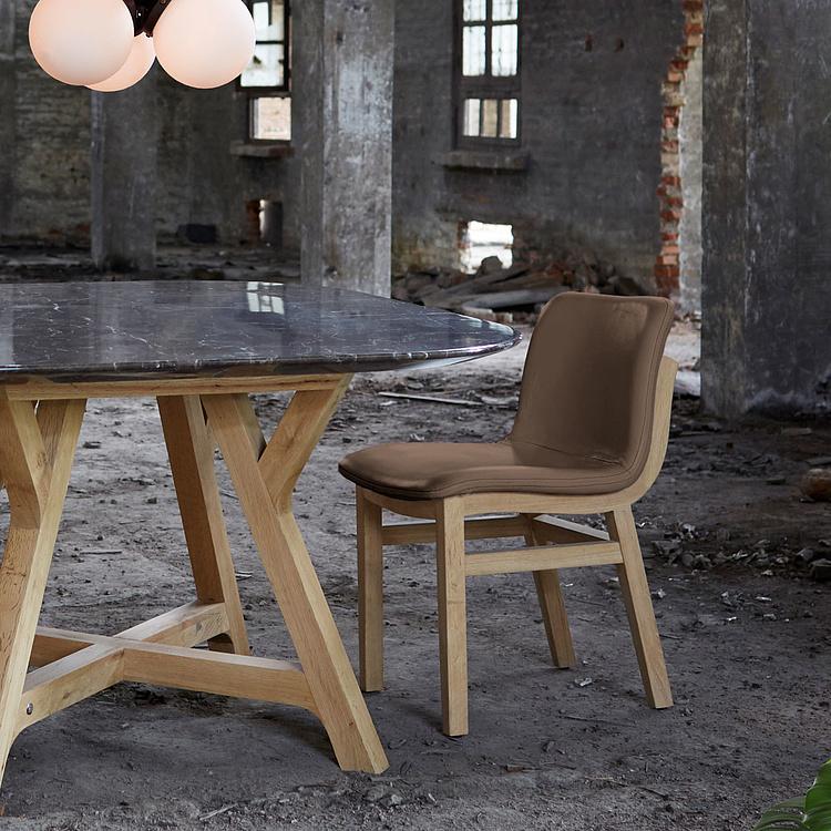 Стул Кокон, новая стежка F297 Cocoon Dining Chair With New Stitch