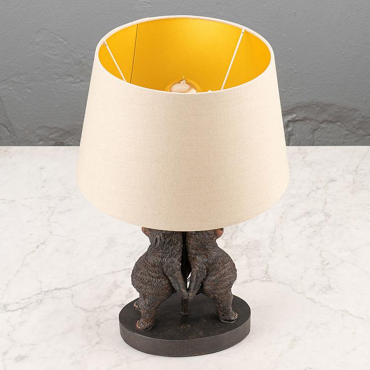 Настольная лампа с абажуром Два медведя 2 Bears Back Lamp With Shade