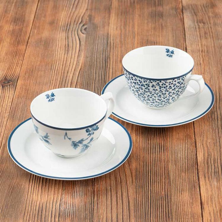 Кофейная пара Китайская роза China Rose Cappuccino Cup And Saucer