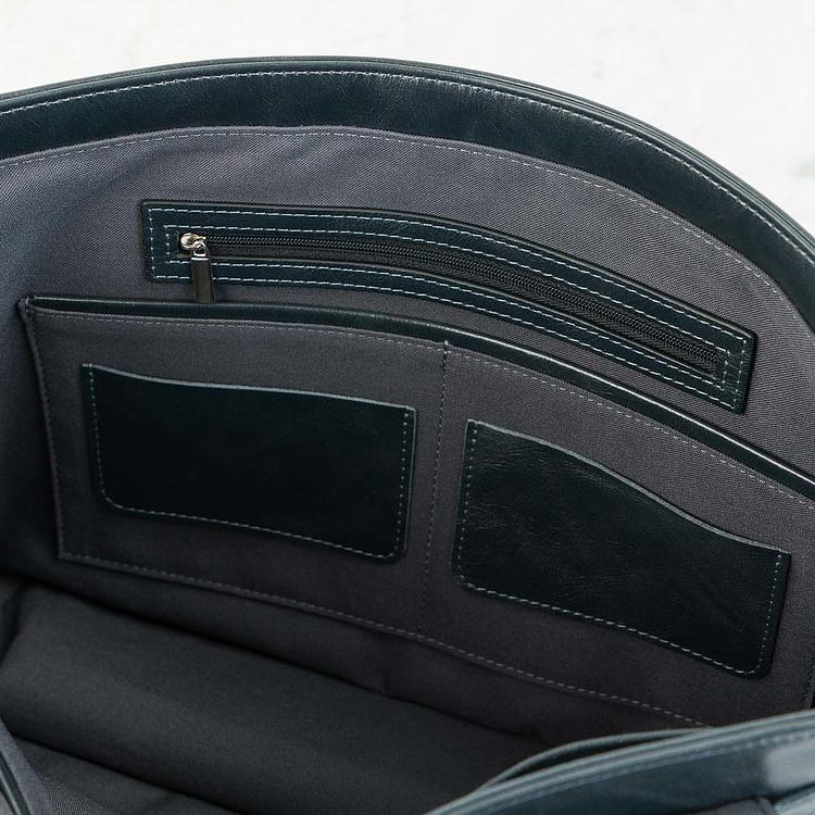 Кожаная мужская сумка-портфель Мессенджер Satchel Messenger Bag