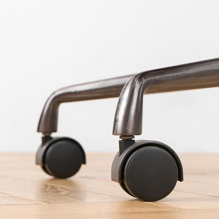 Рабочее кресло Неаполь, чёрные подлокотники Ufficio Napoli Armchair, Black Wood D