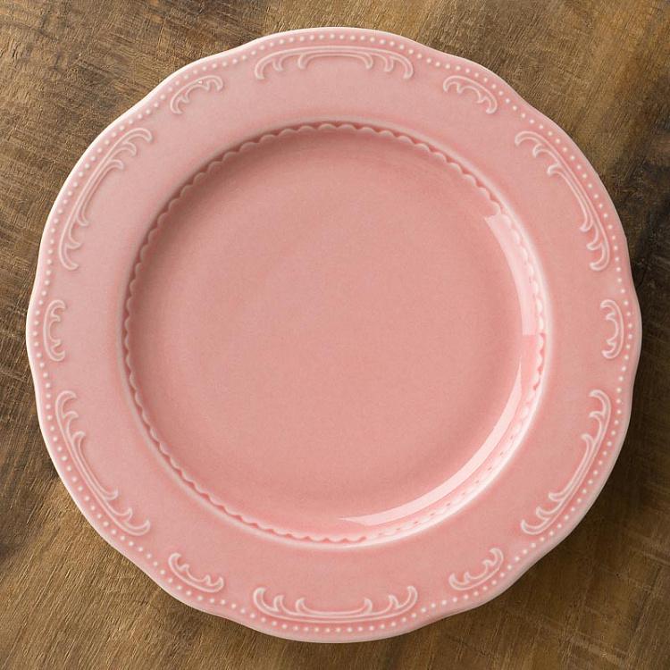 Пудрово-розовая десертная тарелка Старая Вена Vecchio Vienna Dessert Plate Powder Pink
