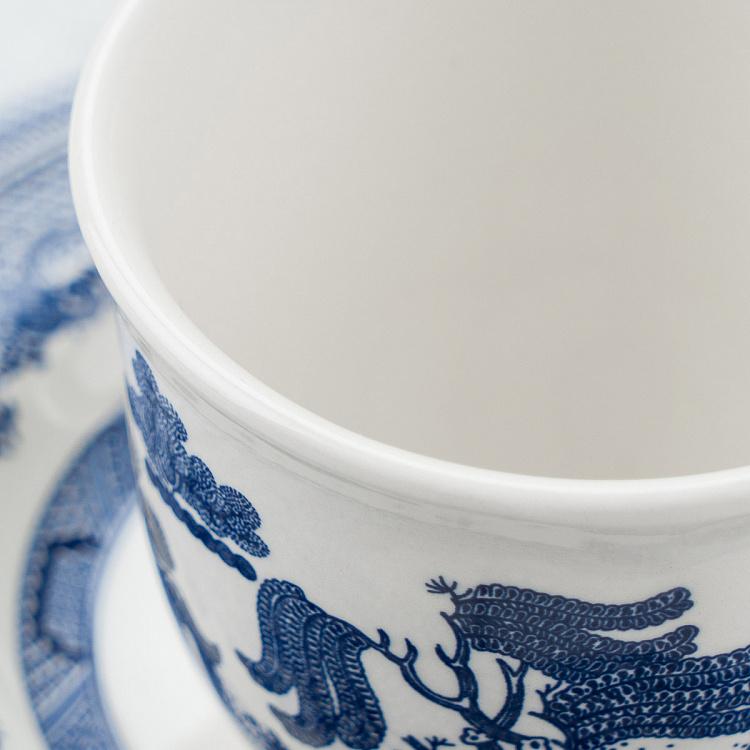 Чайная пара Голубая ива Blue Willow Tea Cup And Saucer