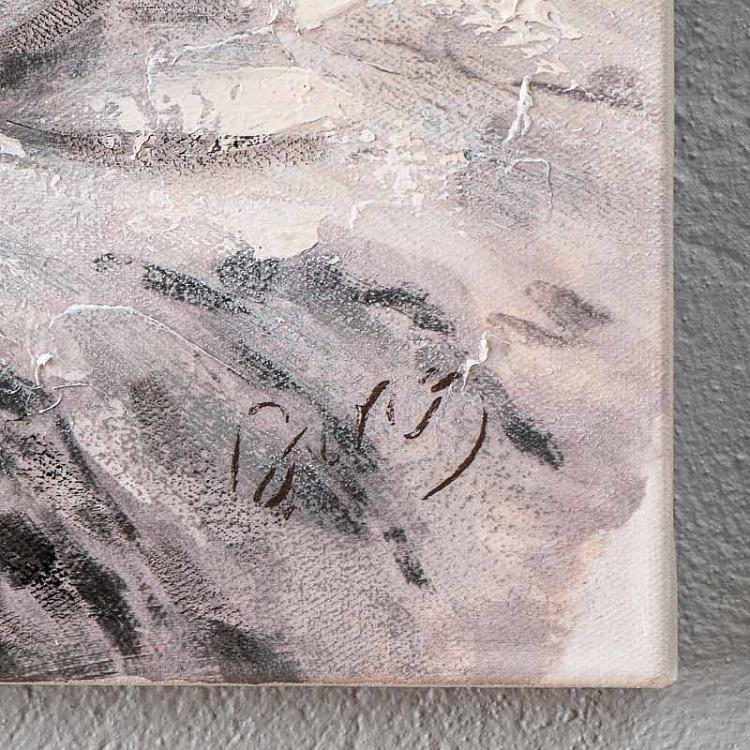 Картина акрилом на холсте Милые страусы Canvas Acrylic Painting Lovely Ostriches