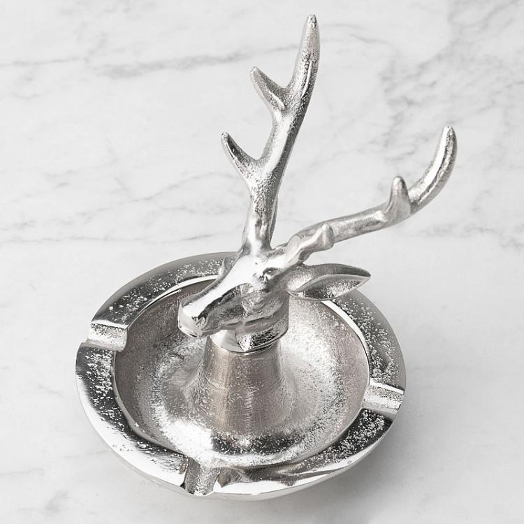 Алюминиевая пепельница с оленем Deer Aluminium Nickel Ashtray