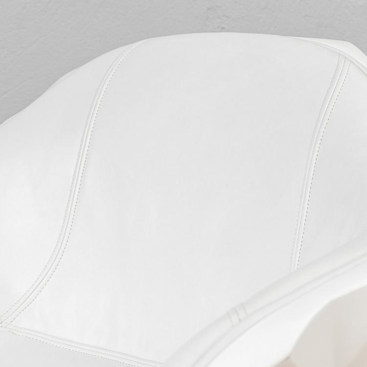 Вращающееся кресло Майнз белое матовое Mines Chair, Matte White