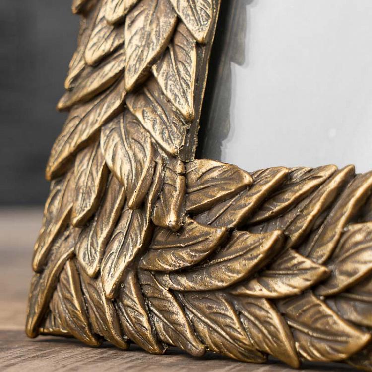 Рамка для фото Золотые листья, L Picture Frame With Golden Leaves Large