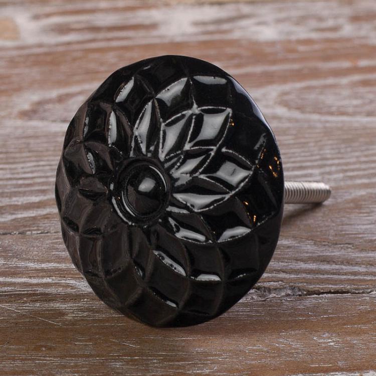 Мебельная ручка-кнопка Сохо Ночь Ceramic Soho Night Knob