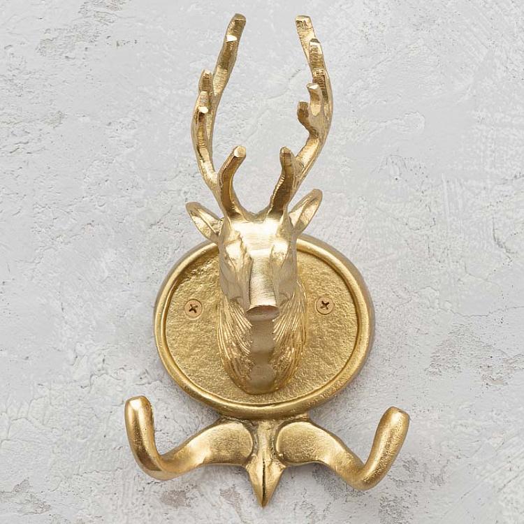 Двухрожковый крючок Олень золотой Double Hook Deer Gold