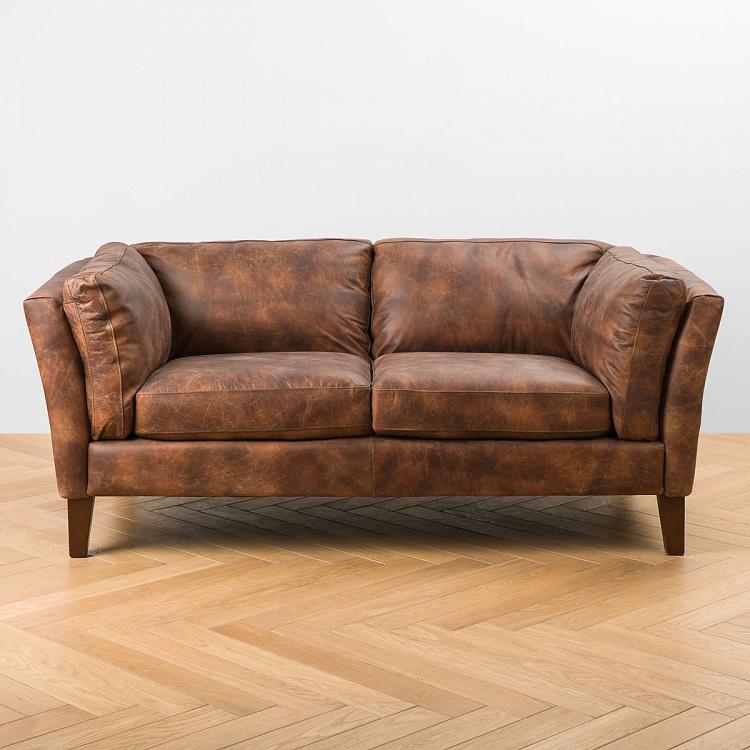 Двухместный диван Верона, тёмные ножки Verona 2 Seater, Oak Dark Brown