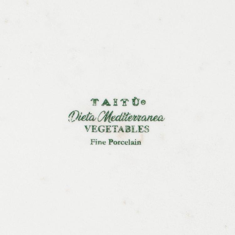 Сервировочная тарелка Средиземноморская диета Листья салата Dieta Mediterranea Insalate Serving Plate