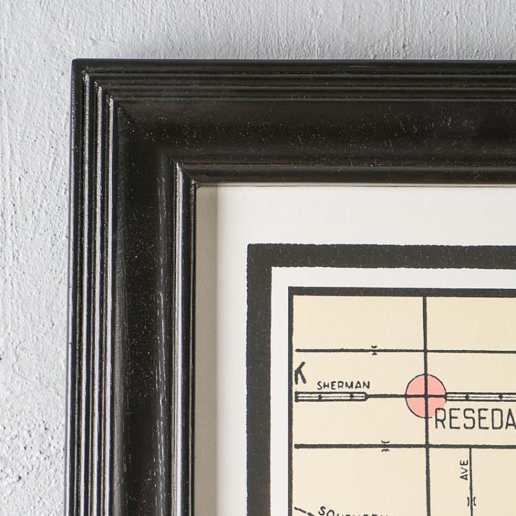 Картина-принт Карта Лос-Анджелеса, L Map Los Angeles Large