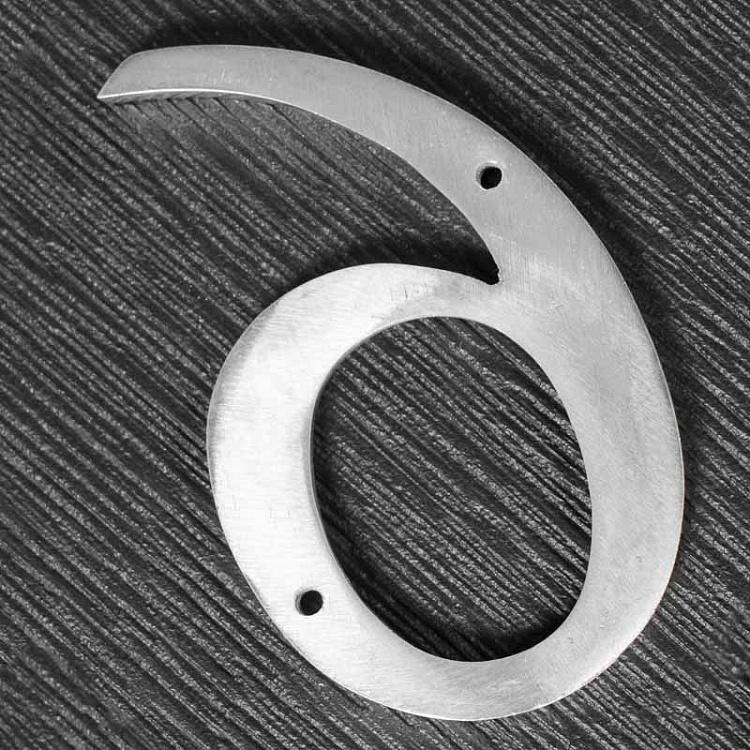 Металлическая цифра 6 Number 6