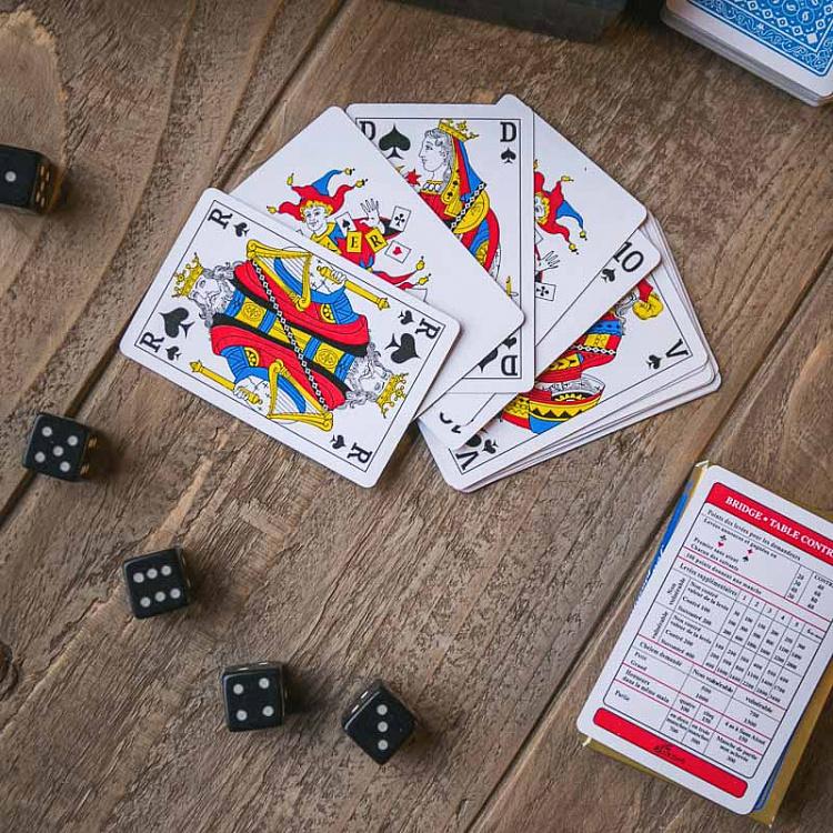 Шкатулка с набором из двух колод карт и игральных костей Resin Card 2 And Dice Box