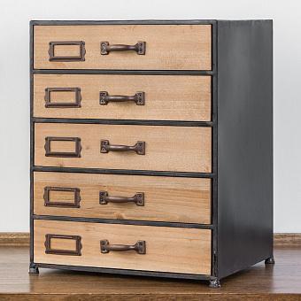 Small Document Shelf With 5 Drawers