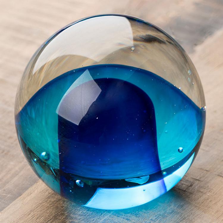 Пресс-папье Синий шар Glass Paperweight Ball Of Blue